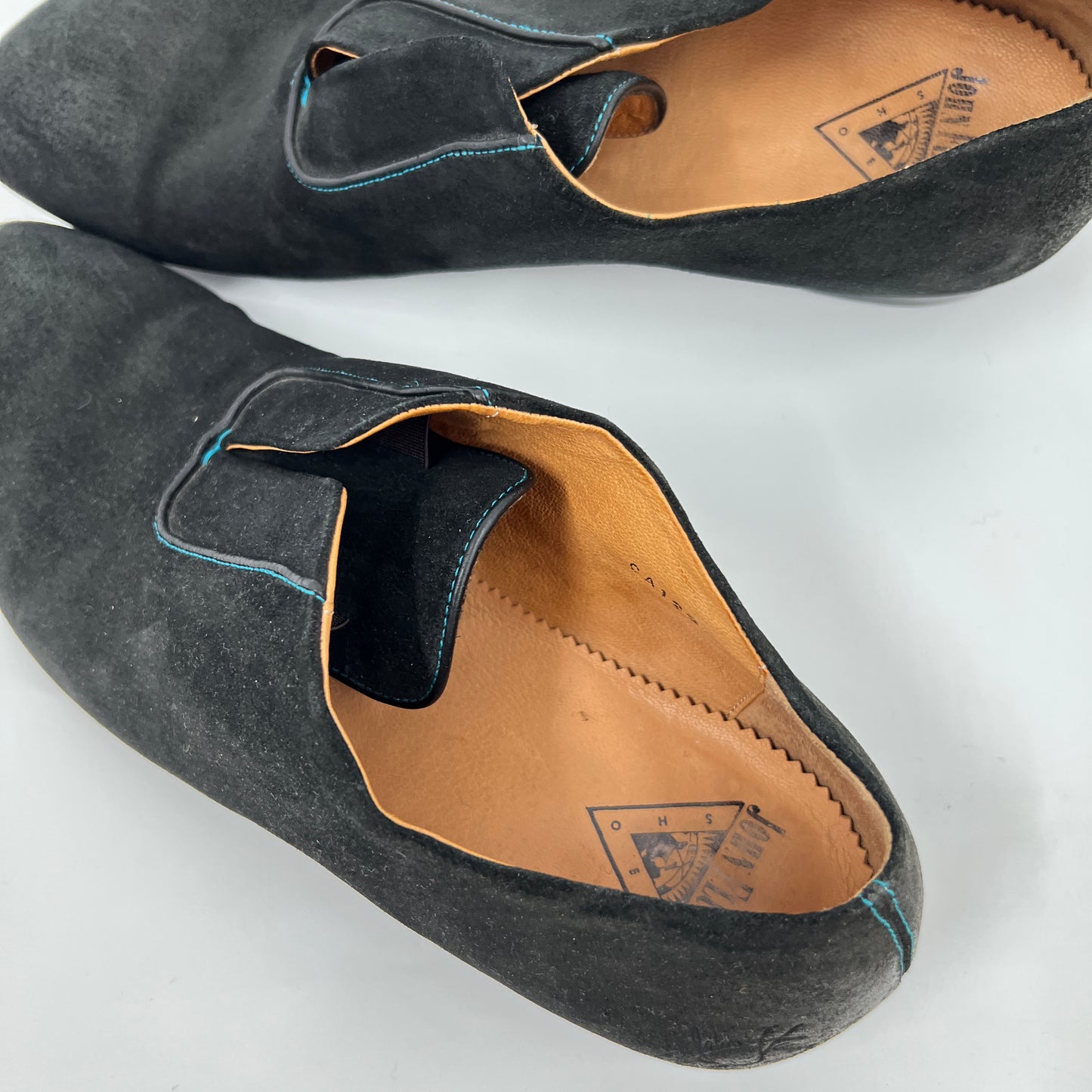 John Fluevog Lace-less Leather Oxfords Shoes