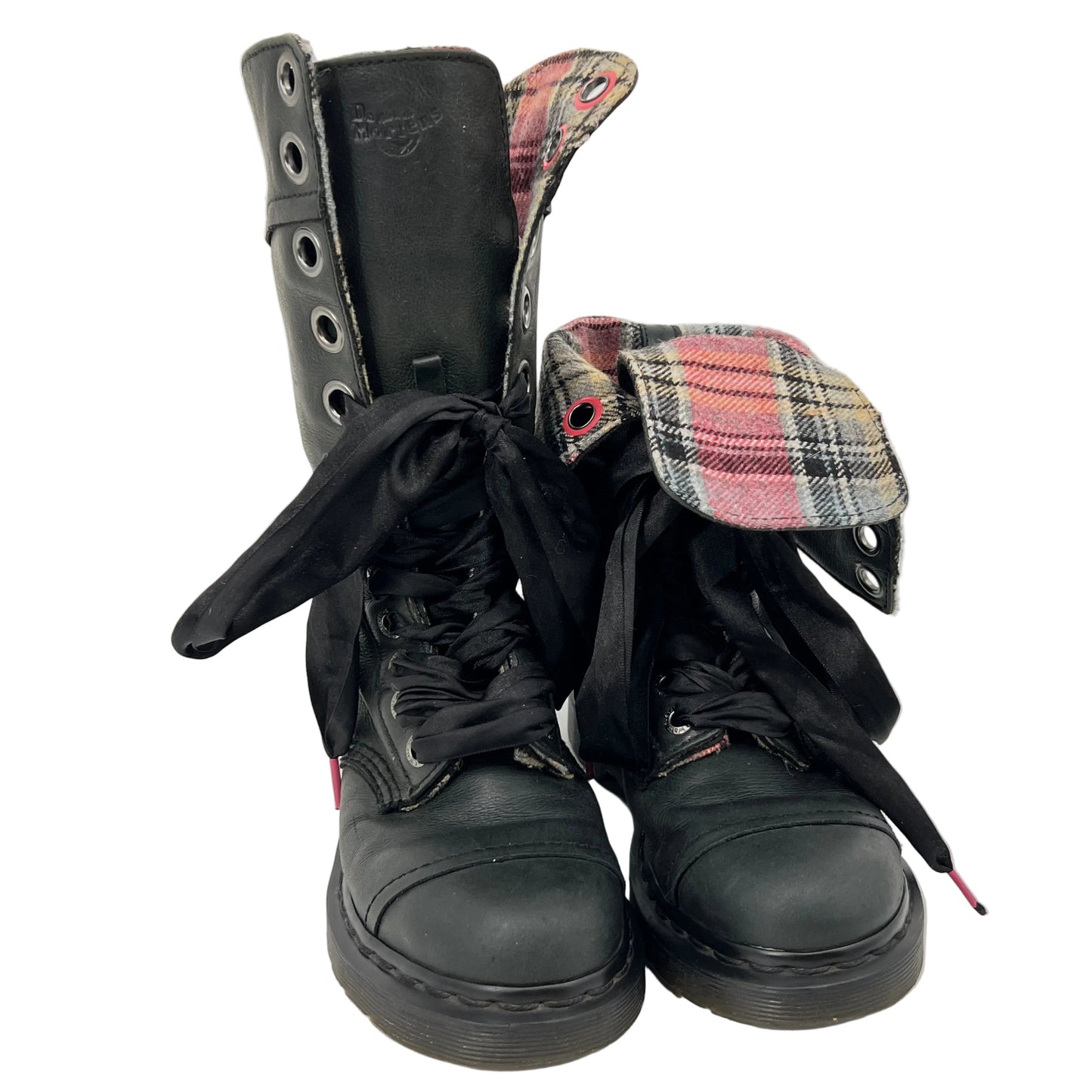 Dr. Martens Triumph Flannel Liner Leather Combat Boots