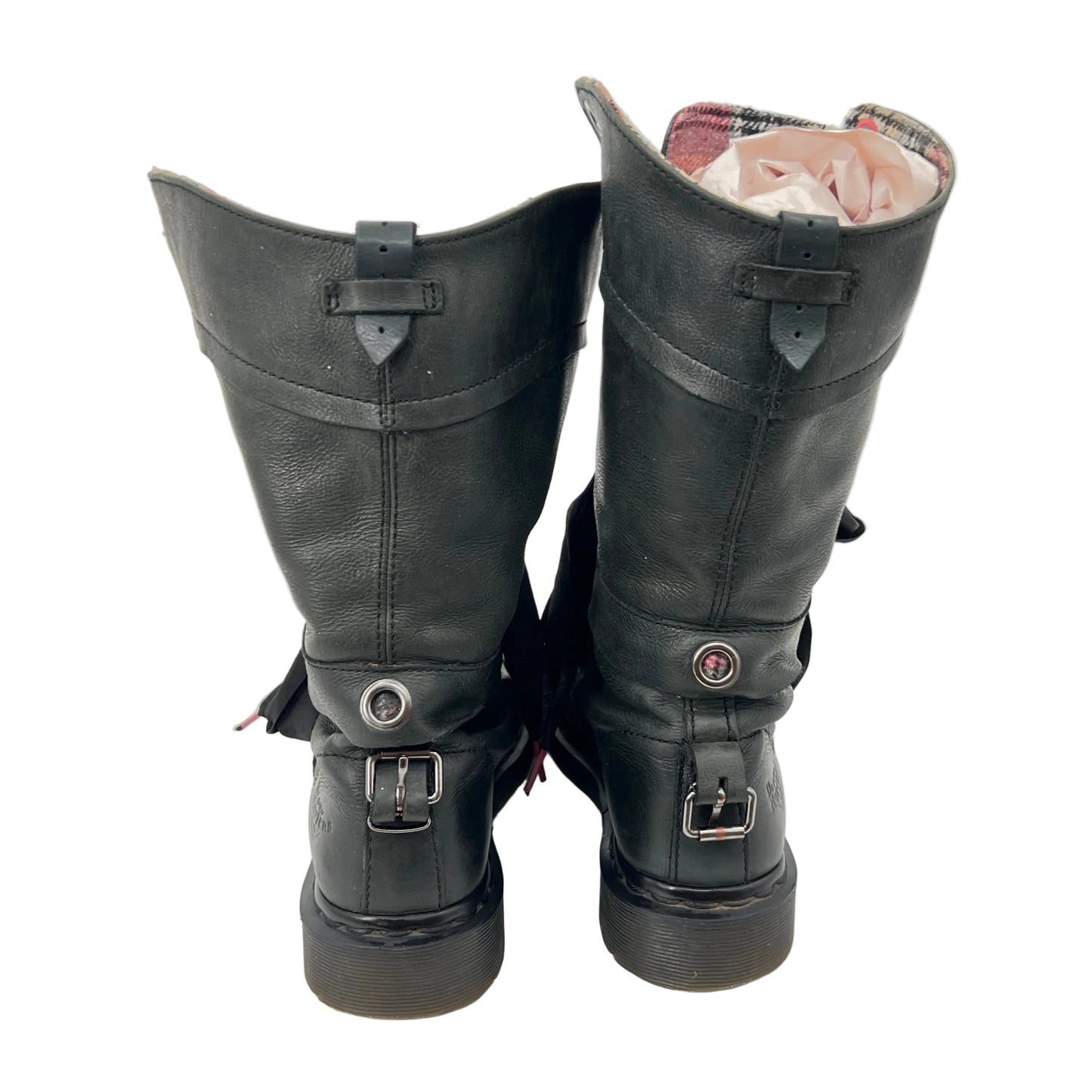 Dr. Martens Triumph Flannel Liner Leather Combat Boots