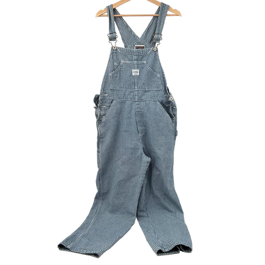 Vintage Nevada Houndstooth like Pattern Cotton Overalls