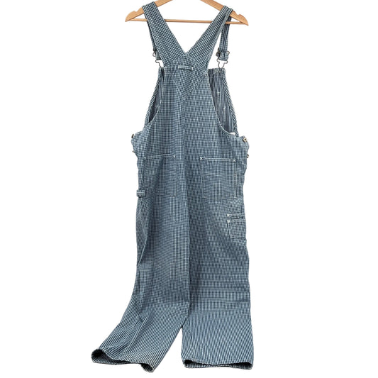 Vintage Nevada Houndstooth like Pattern Cotton Overalls