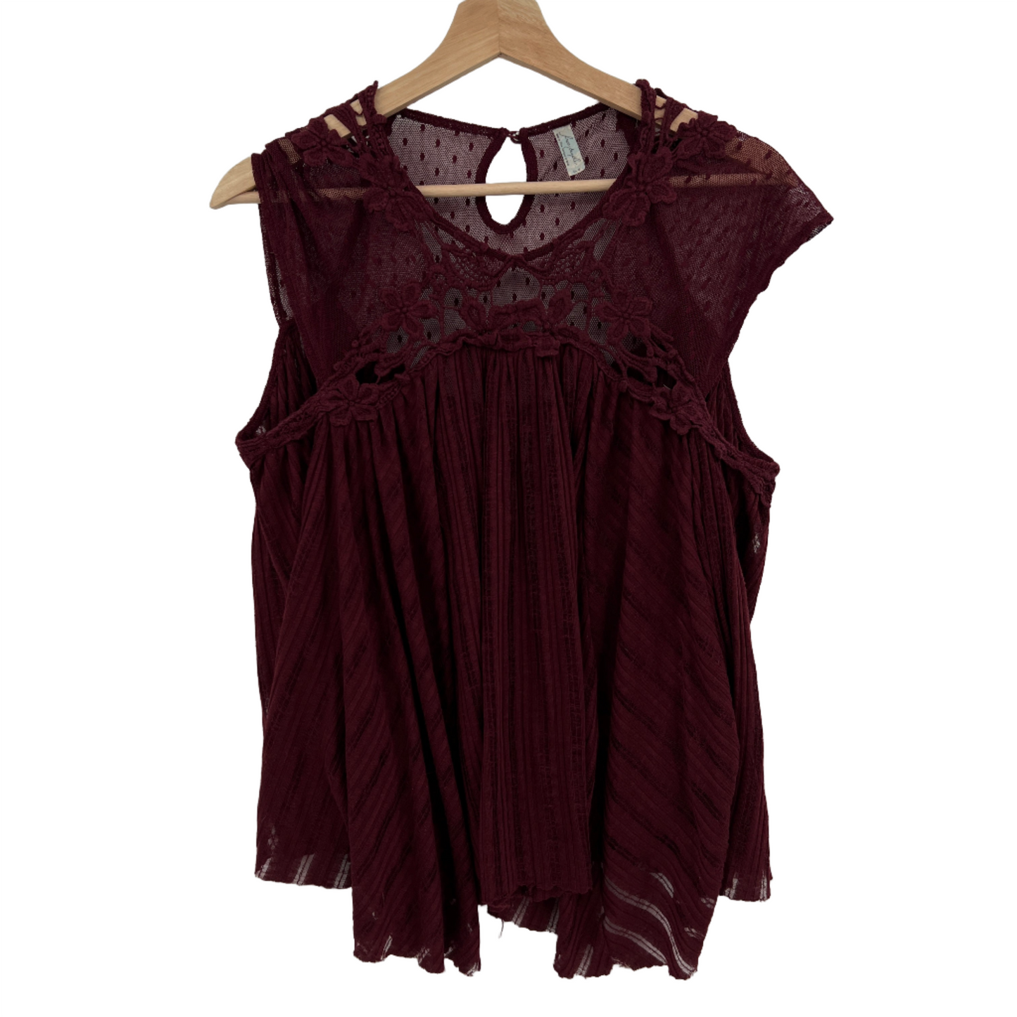 Free People Lace Flowy Top M