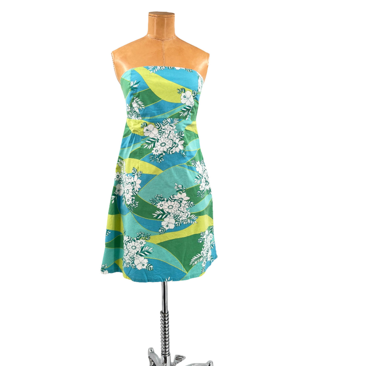 725 Floral Strapless Mini Dress