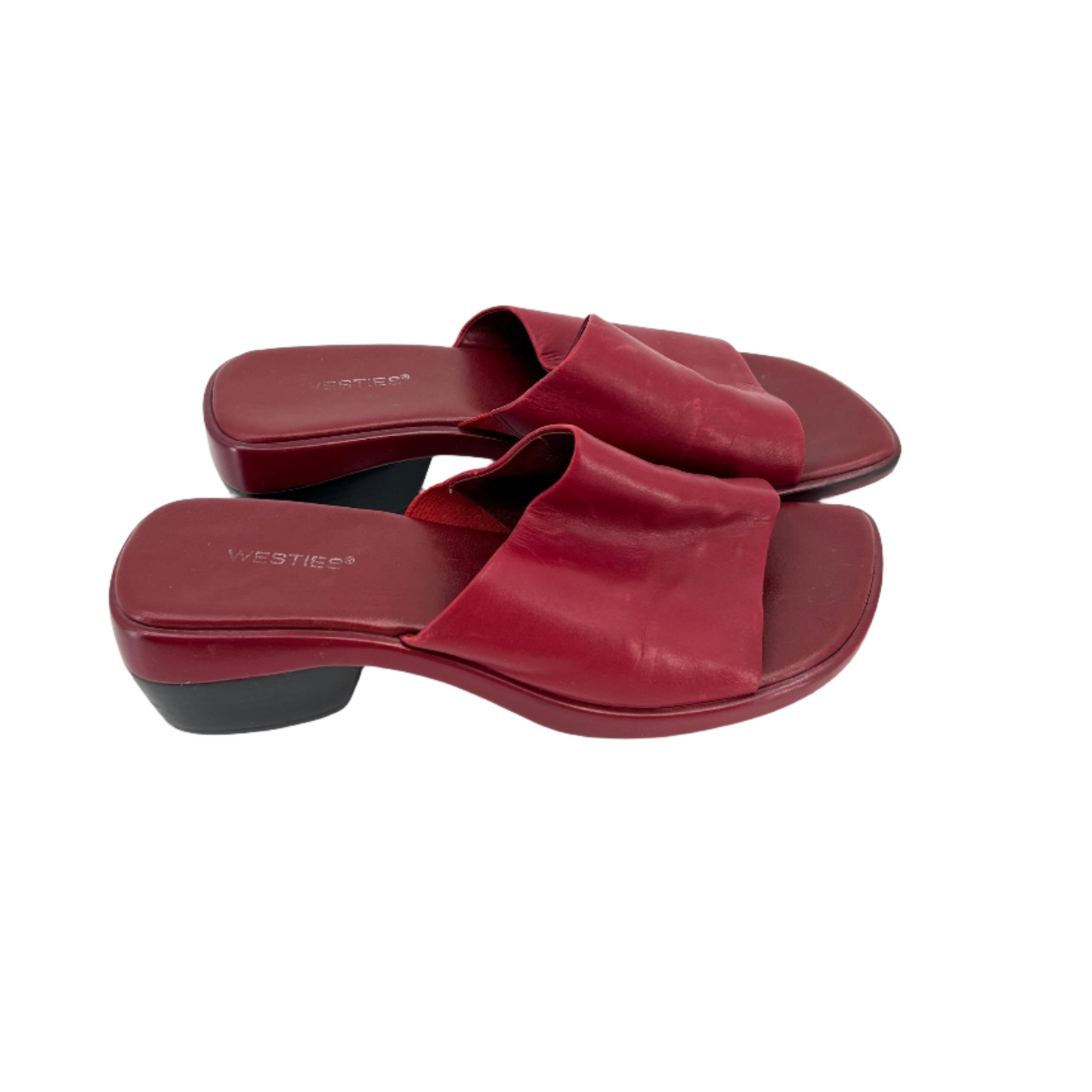 Y2K Leather Slip On Sandals 9