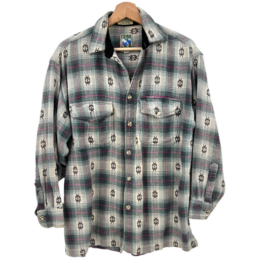 Vintage TT&CO Sports Cotton Casual Button Down Shirt