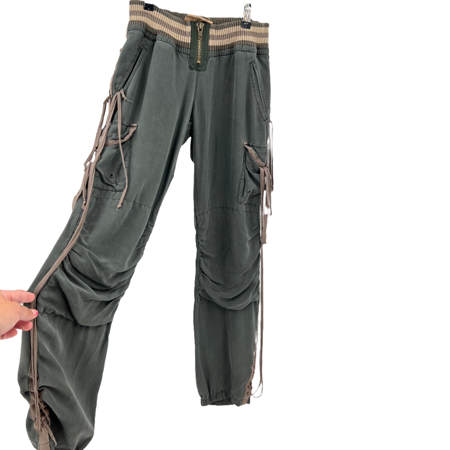 Da-Nang SIlk Lace up Pant