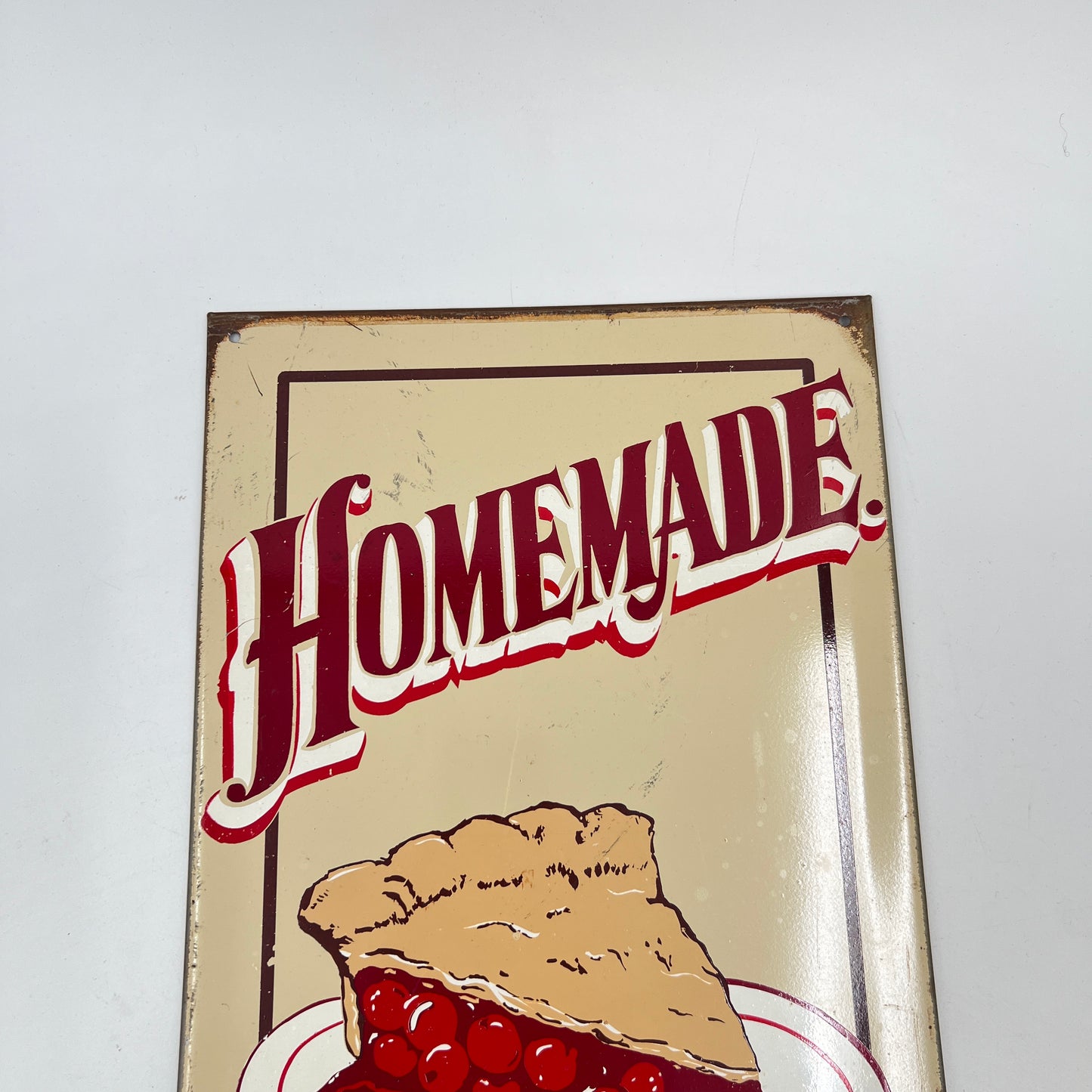 Vintage Homemade Pies Metal Sing