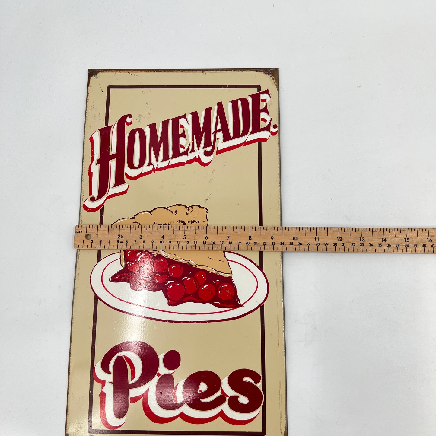 Vintage Homemade Pies Metal Sing