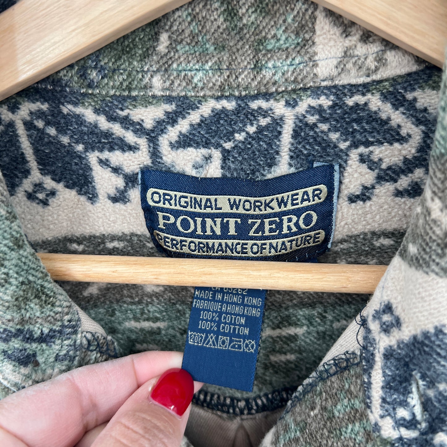 SOLD - Vintage Point Zero Cotton Casual Shirt M
