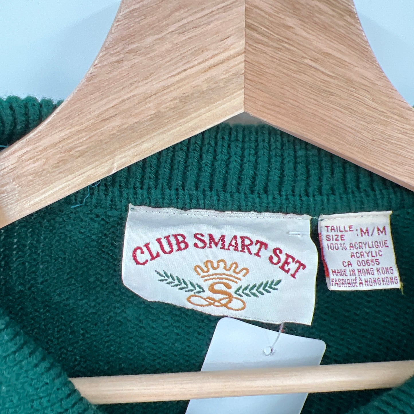 Vintage Club Smart Set Ski Lodge Theme Cardigan M