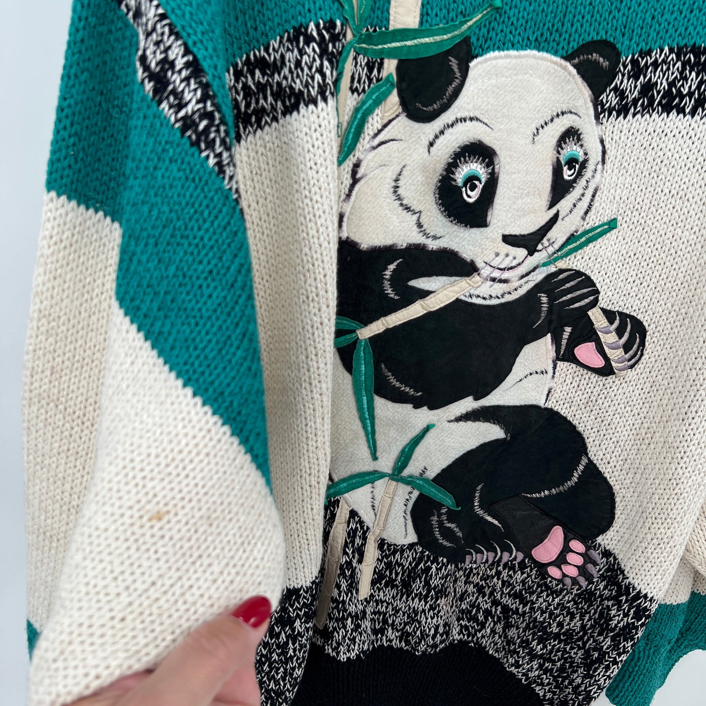 SOLD. Vintage Nannell Panda Oversized Sweater