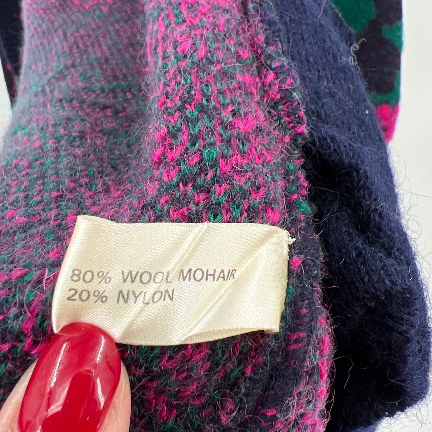 Vintage Kim Carbocci Wool Mohair Open Duster M