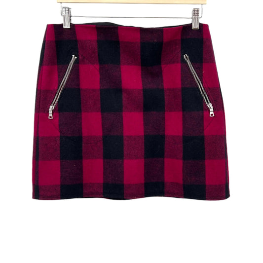 Gap Plaid Wool Blend Mini Skirt