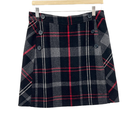 Woolrich Wool Blend Plaid Mini Skirt