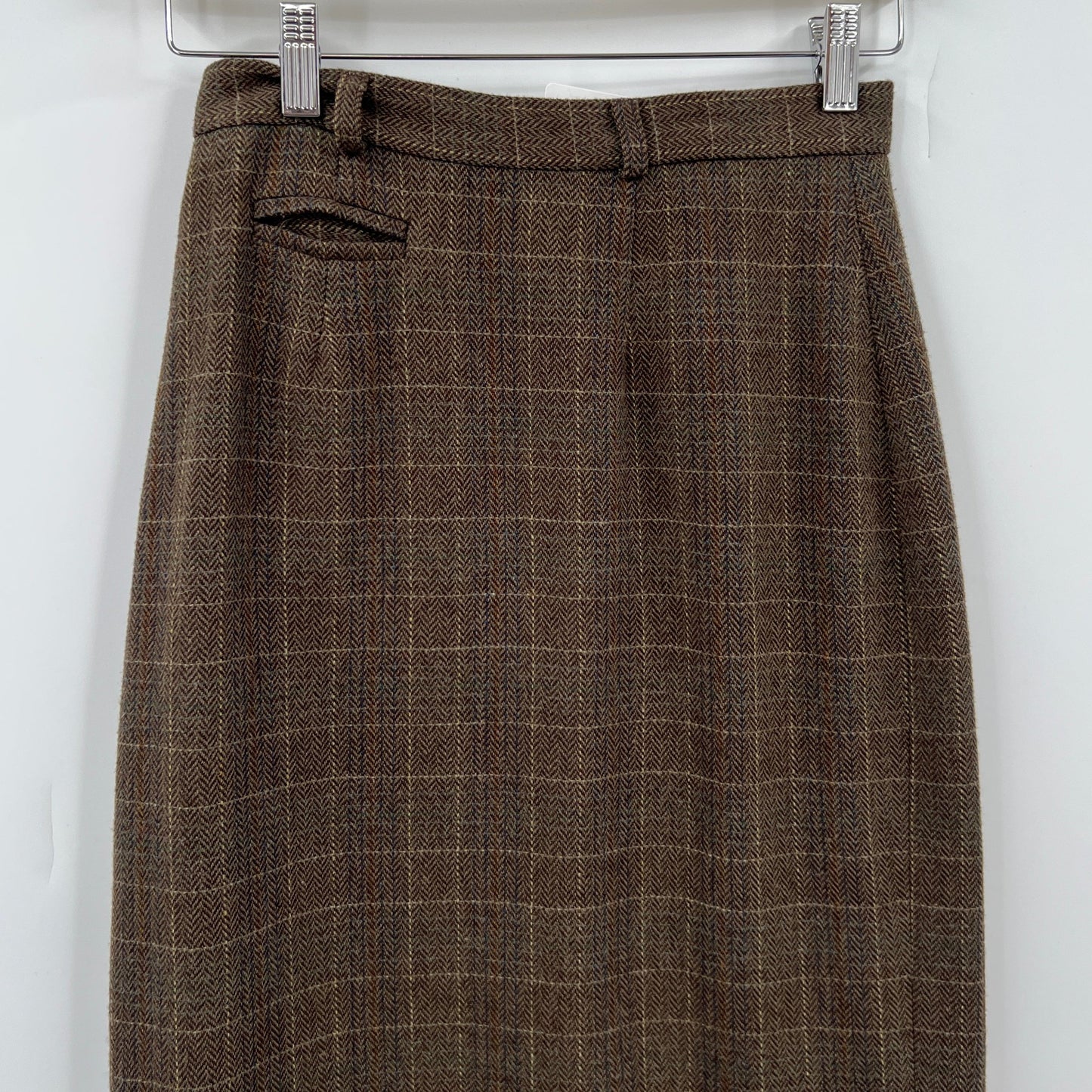 Vintage Jacob Wool Blend Pencil Midi Skirt