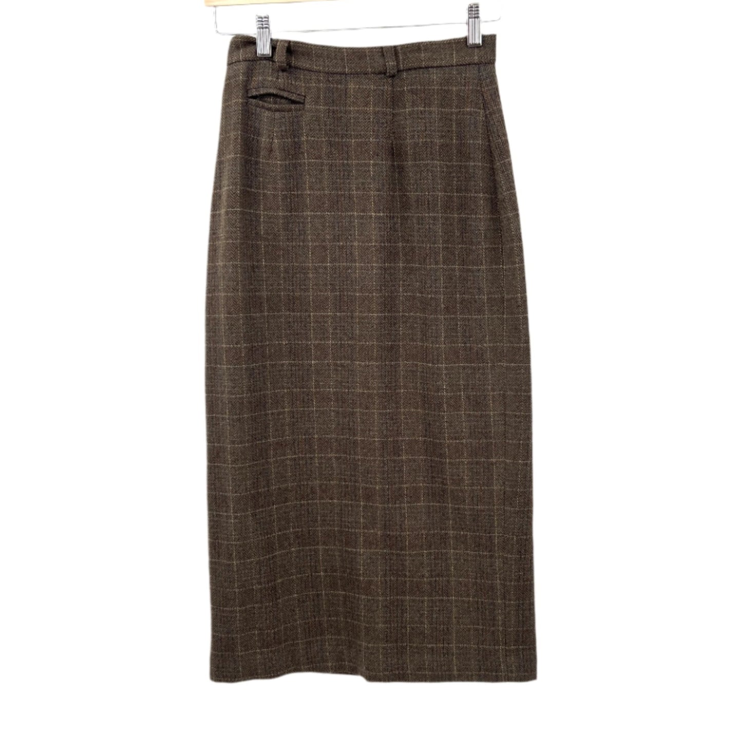 Vintage Jacob Wool Blend Pencil Midi Skirt