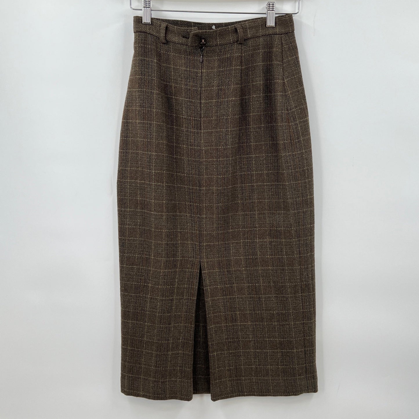 Vintage Jacob Wool Blend Pencil Midi Skirt