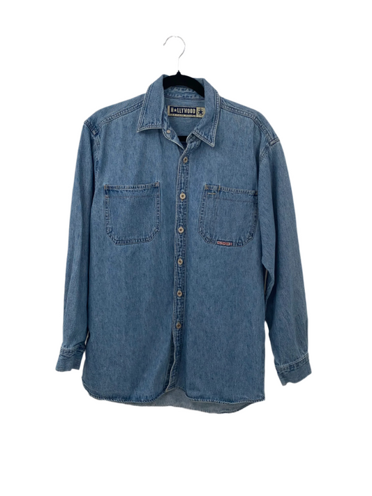 Vintage Hollywood Denim Button Up