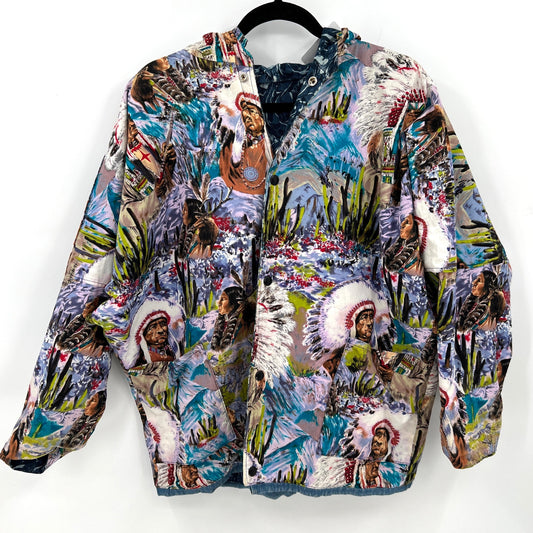 SOLD.Jan Donaldson Reversible Hooded Jacket M