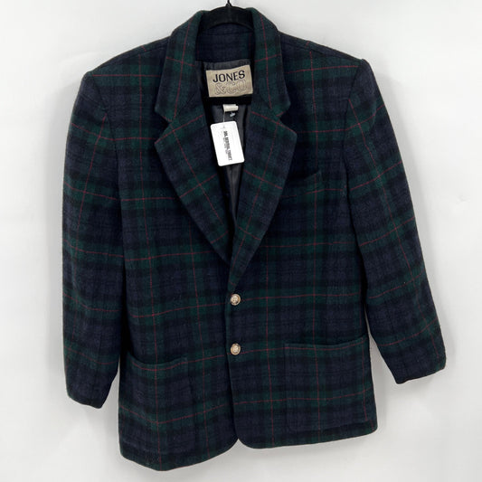 SOLD. Vintage Jones & Co Plaid Wool Blazer M