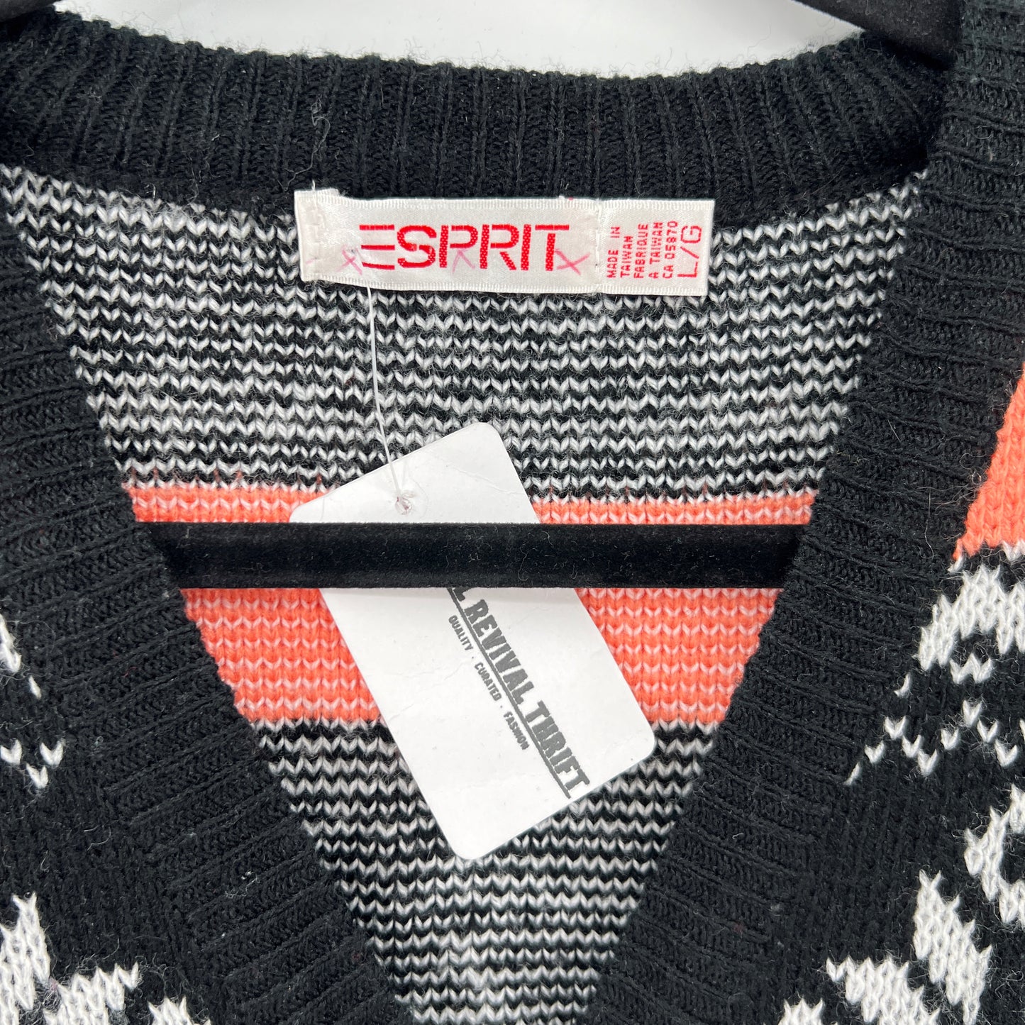 Vintage Esprit Knitted Vest L