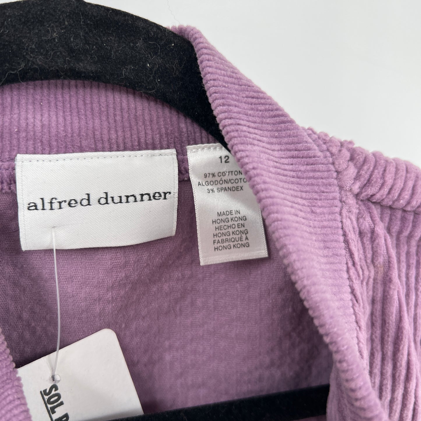Vintage Alfred Dunner Corduroy Vest L