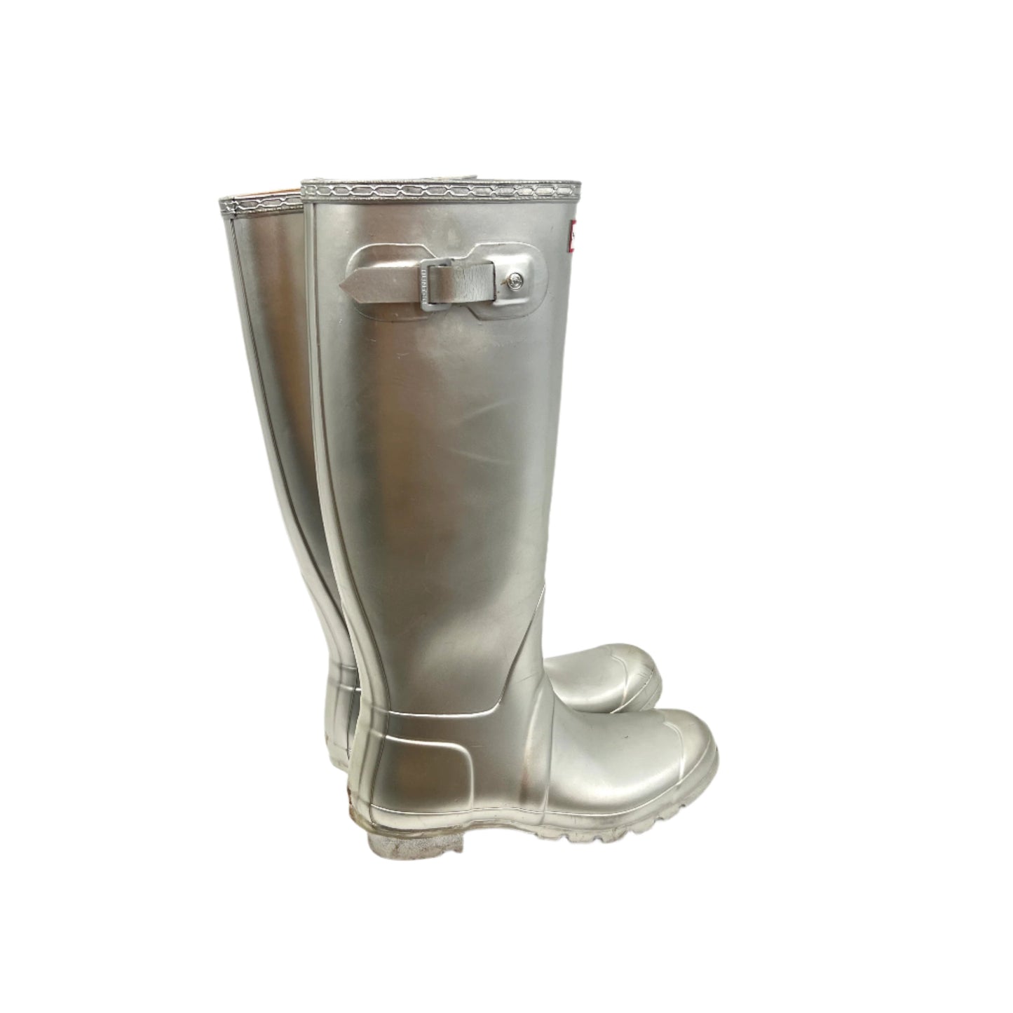 Hunter Original Metal Silver Tall Rain Boots 39EU