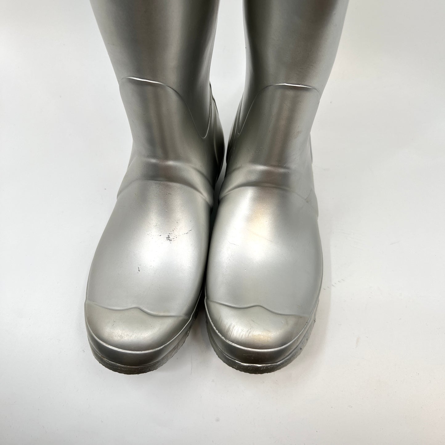 Hunter Original Metal Silver Tall Rain Boots 39EU