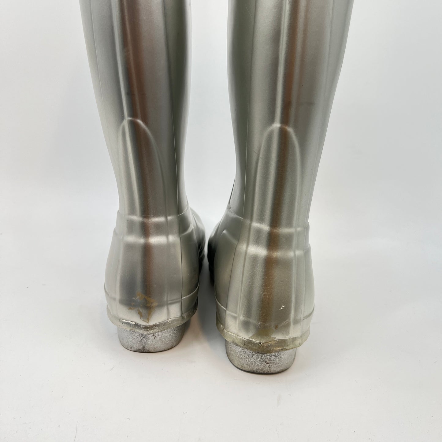 Hunter Original Metal Silver Tall Rain Boots 39EU