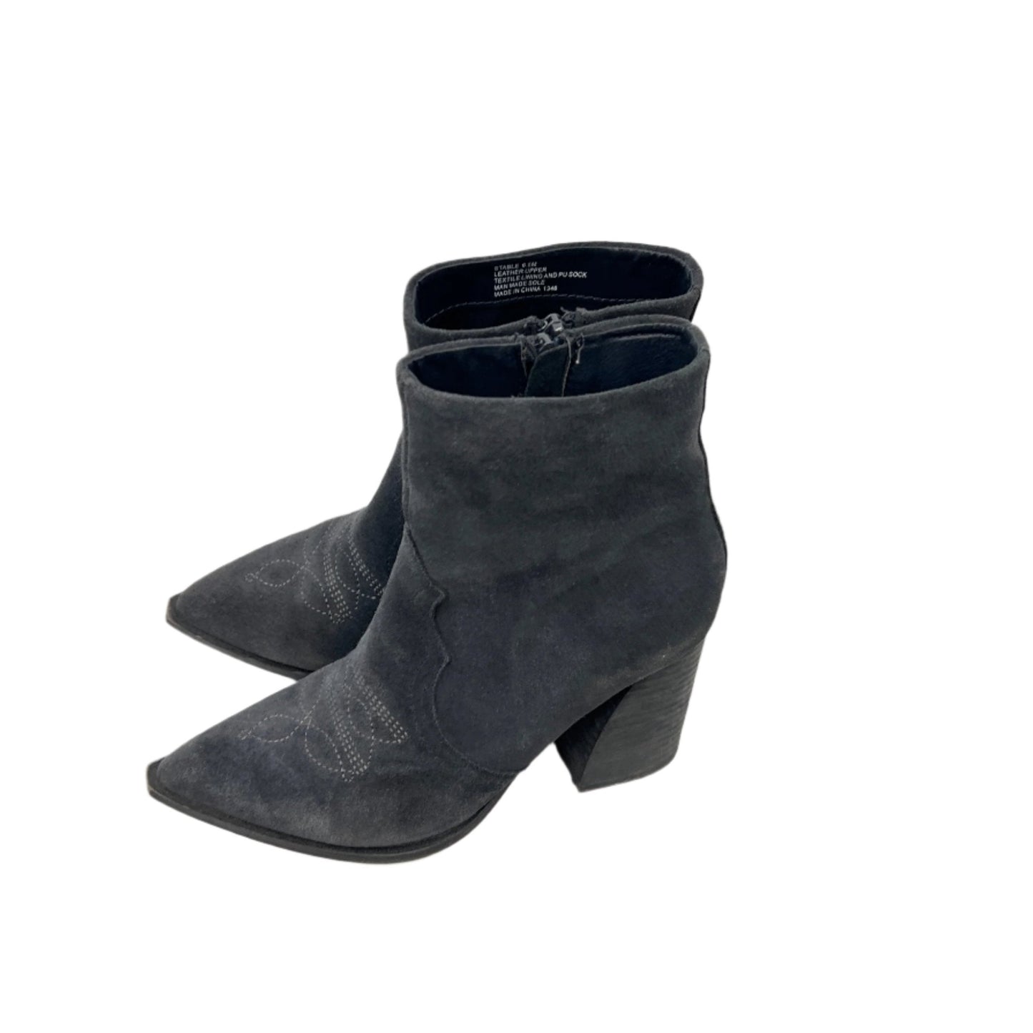 Steven Madden Western Suede Leather Booties 6.5