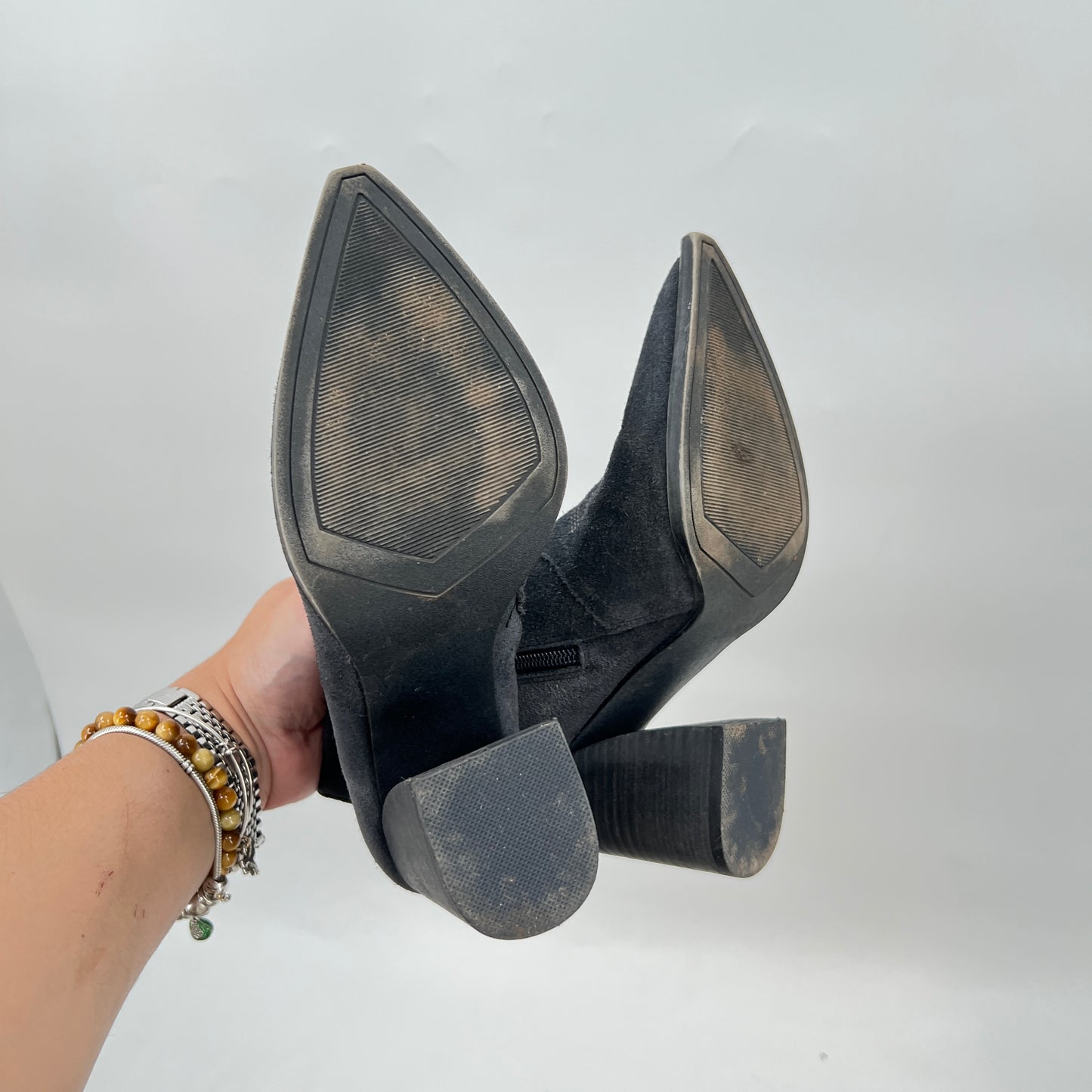 Steven Madden Western Suede Leather Booties 6.5