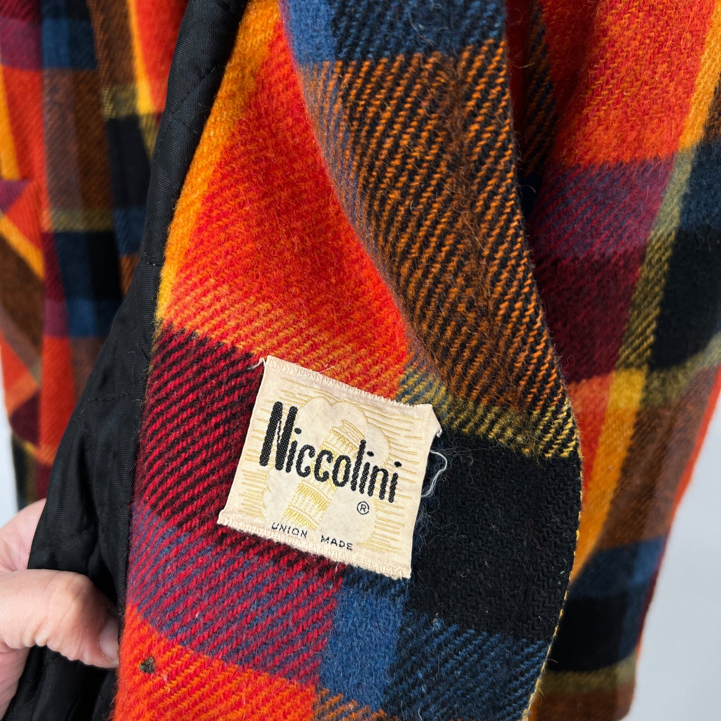 Vintage Niccolini Plaid Belted Coat