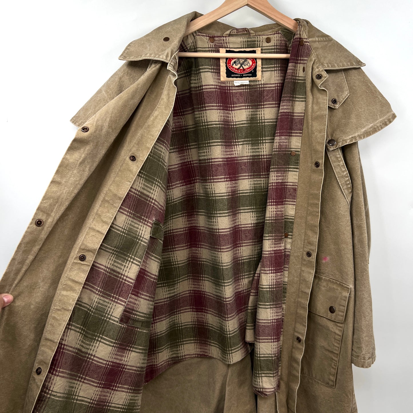 Vintage The Australian Canvas Long Coat