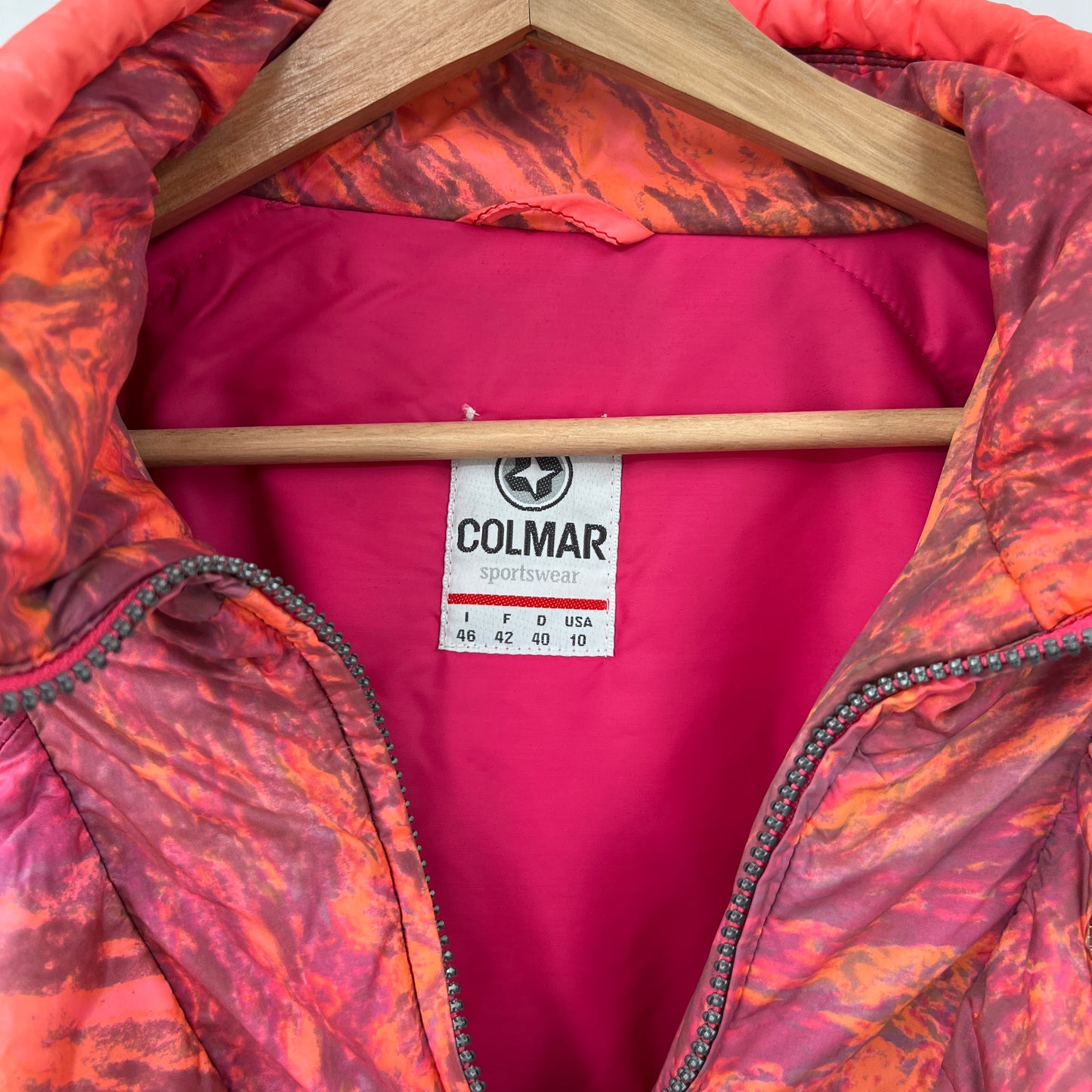 Vintage Colmar Tie Dye Belted Ski Jacket