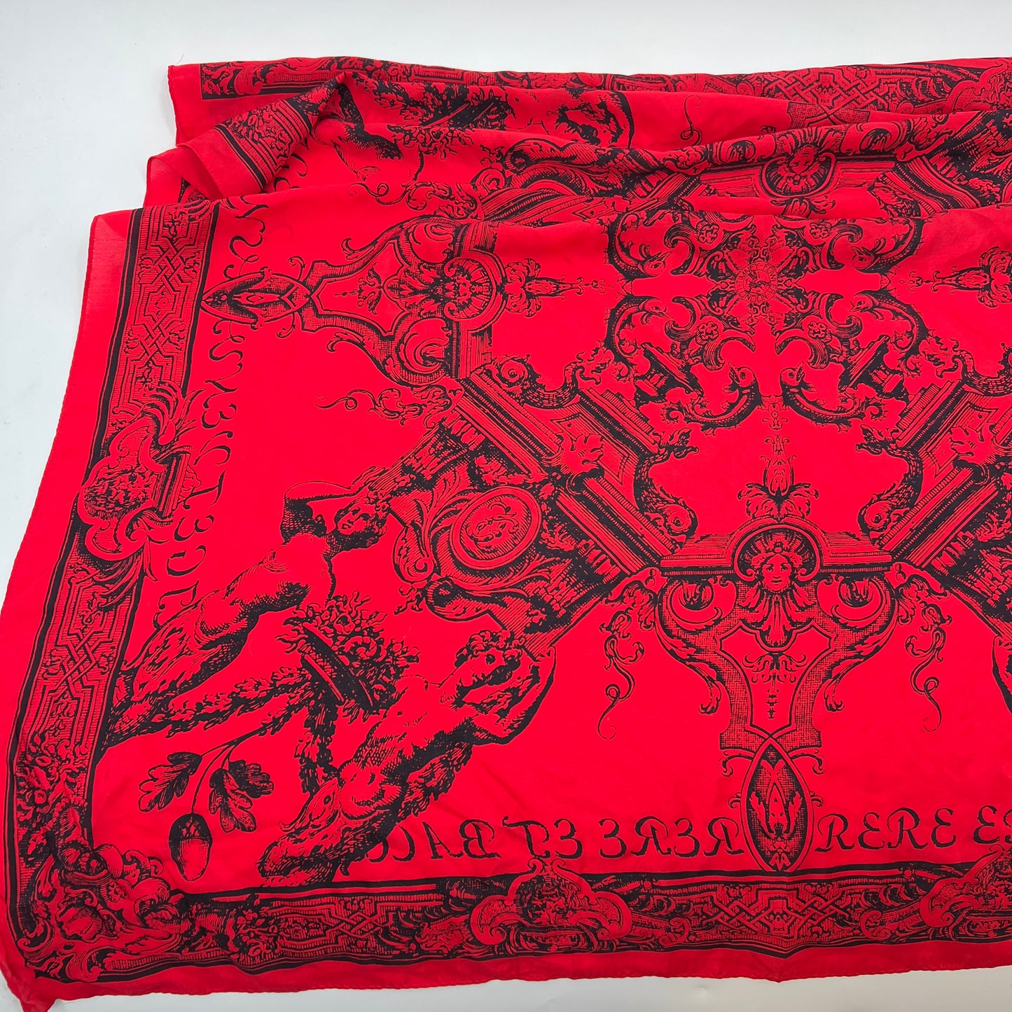 Timney-Fowler Cherub Oversized Silk Scarf