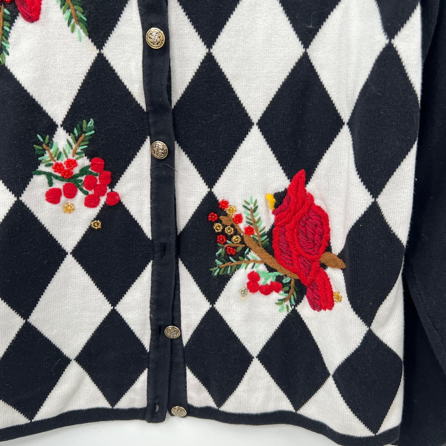 Tabi Cardinal Embroidered Cardigan