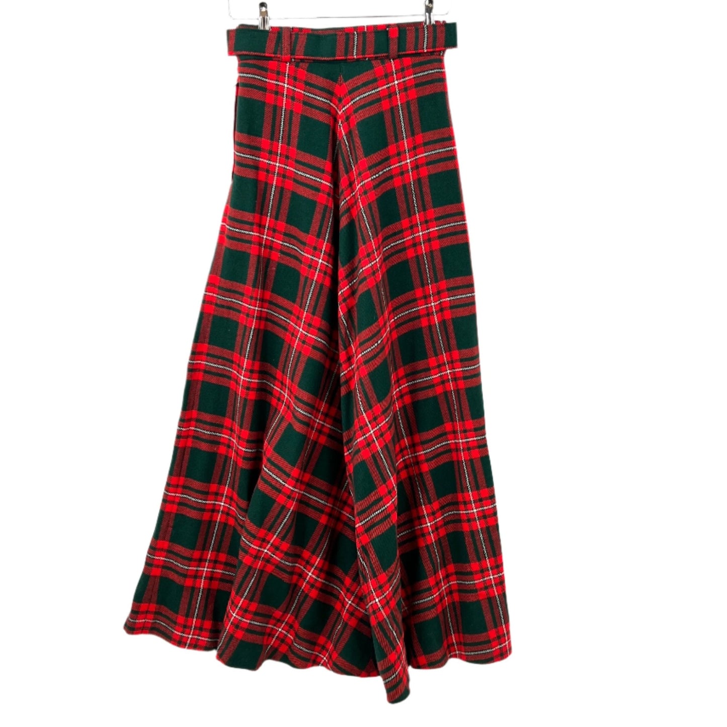 Vintage Kellett Garment Plaid Maxi Skirt