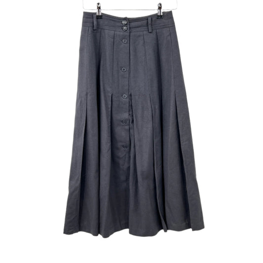 Vintage Mondi Wool Pleaded Midi Skirt