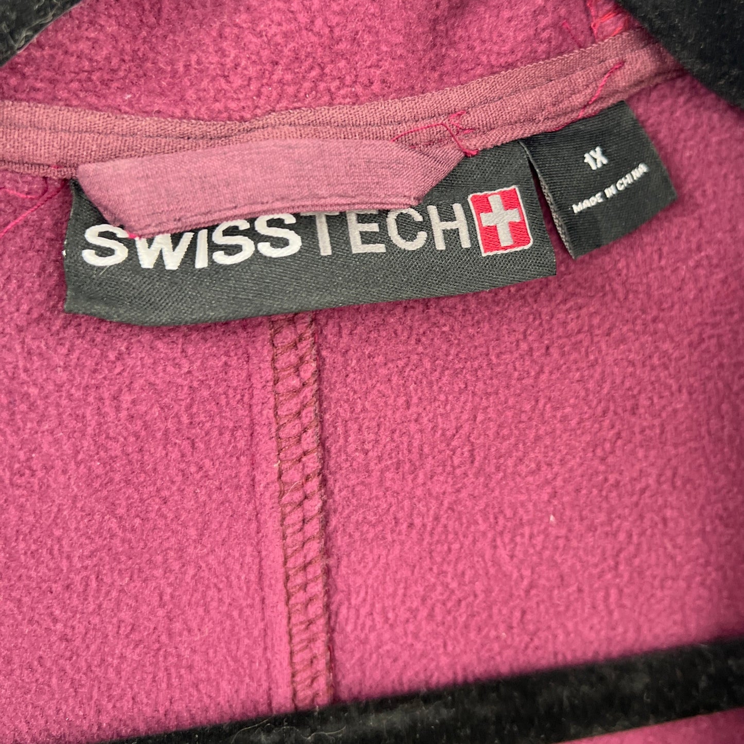 Swiss Tech Fleeced Hooded Water Resistant Jacket  1X