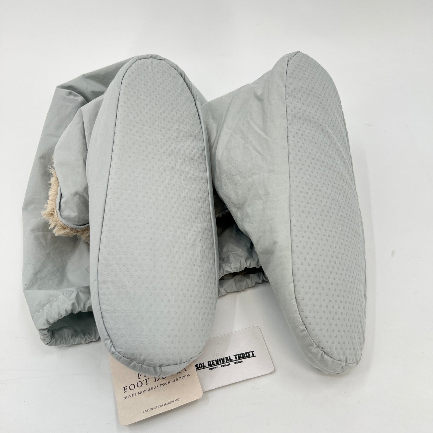 SOLD. Restoration Hardware Plush Foot duvet Slippers Unisex