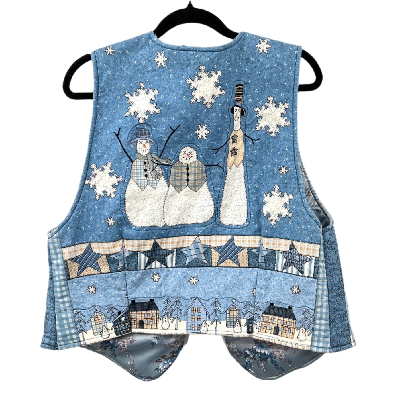 Handmade Snow Man Quilted Style  Vest