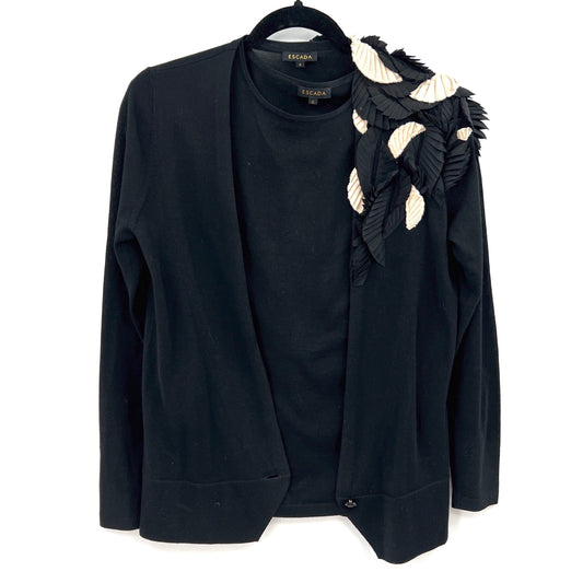 Escada Virgin Wool Cardigan & Top Set S