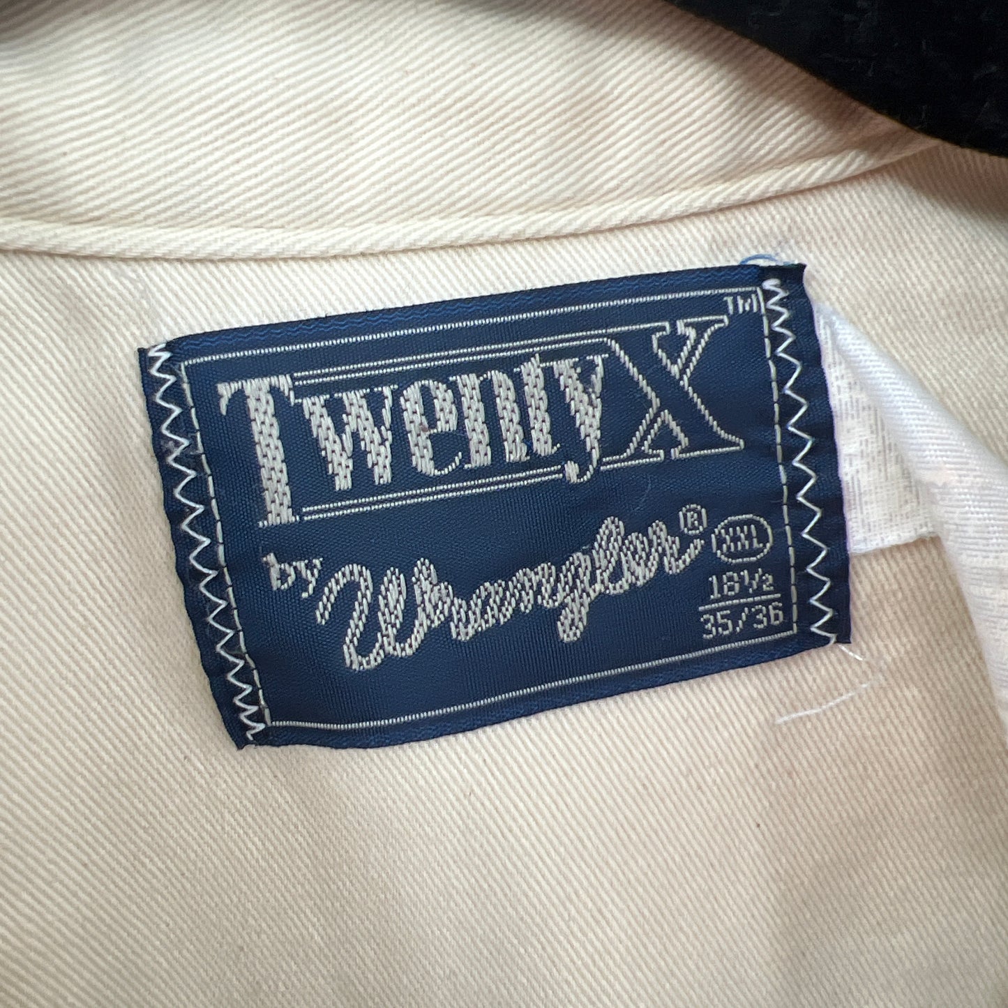 SOLD - Vintage Wrangler 20X Cotton Button Down XXL
