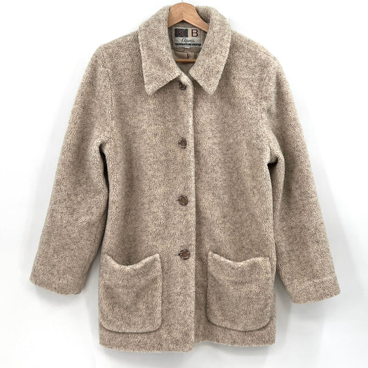 SOLD. Vintage Teddy Bear Feel Coat M