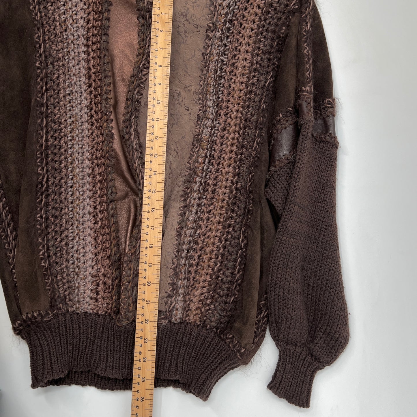 Vintage M_M Knitted Leather Sweater