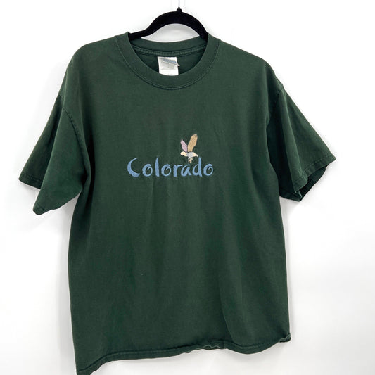 SOLD. Vintage Colorado Embroidered T-Shirt L