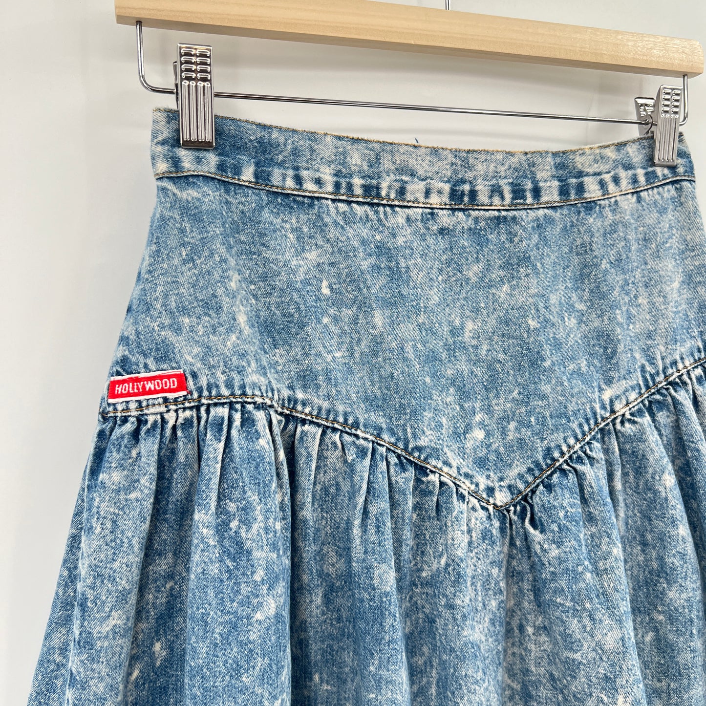 Vintage Hollywood Acid Wash Skirt XS/S
