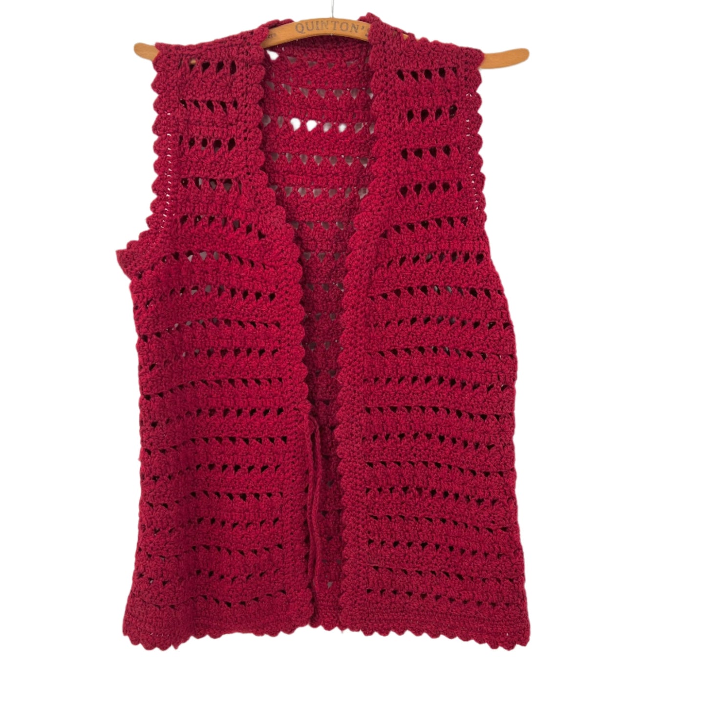 Vintage Crotchet Open Vest