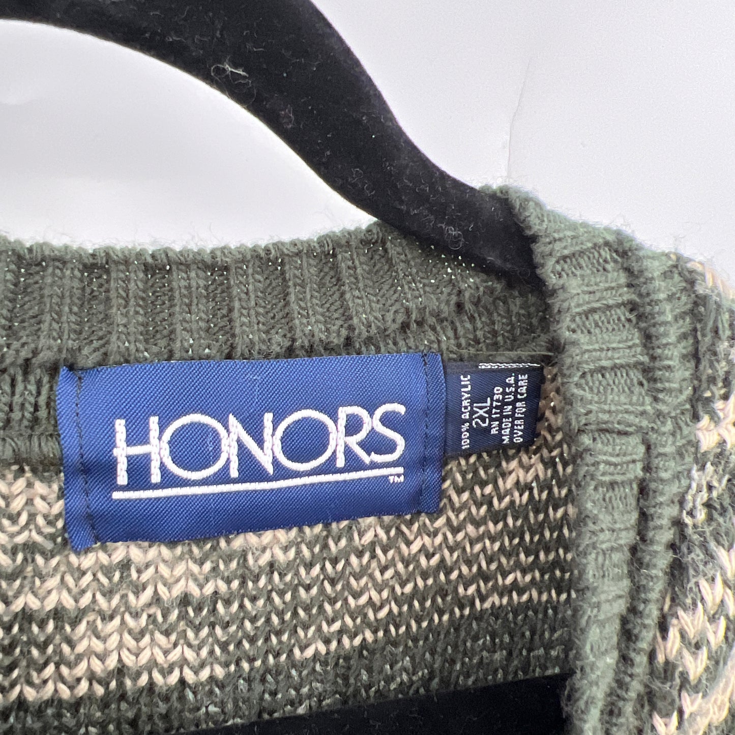 SOLD. Vintage Honors Unisex Acrylic Sweater