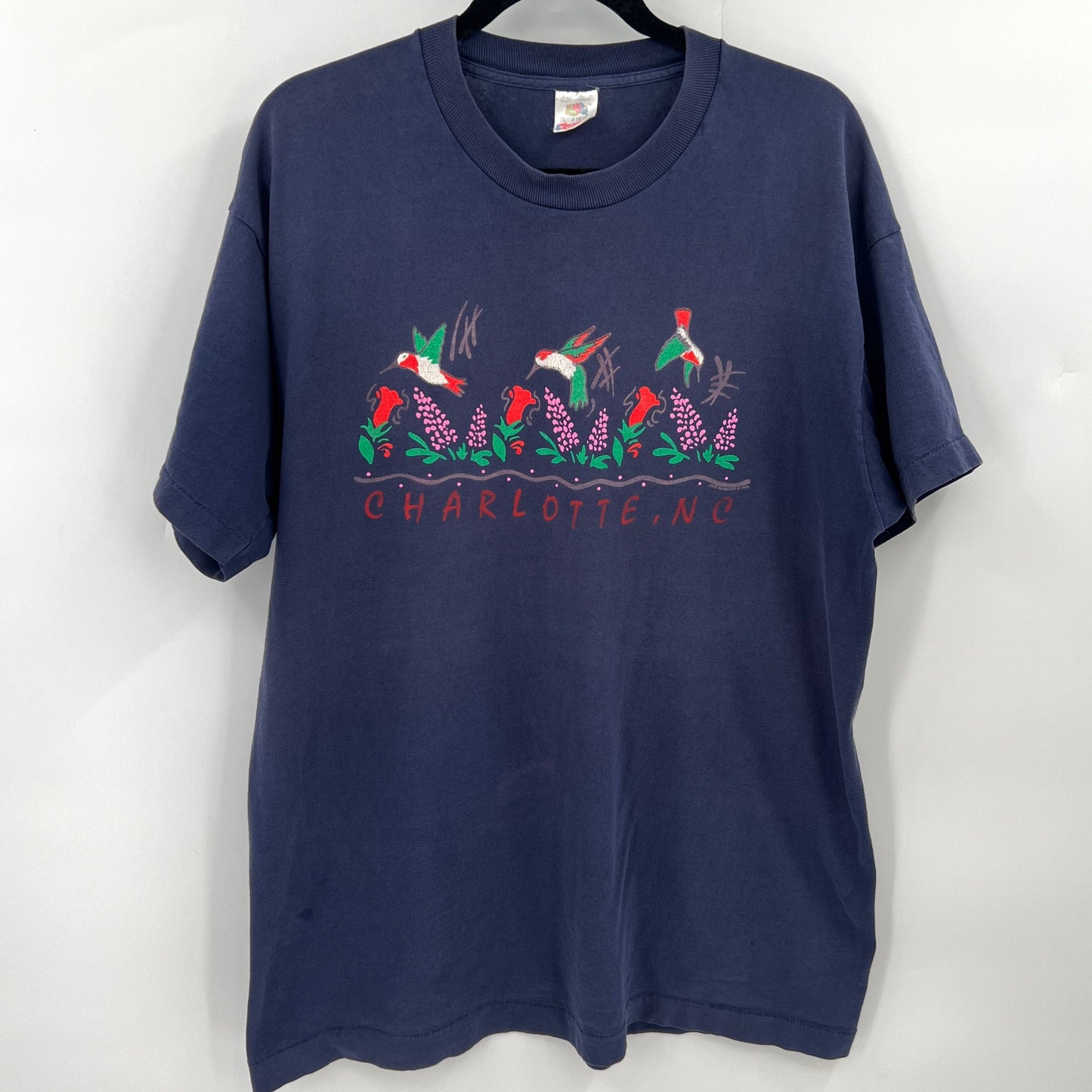 Vintage Charlotte, NC Hummingbirds Tee